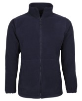 Mens Polar Fleece Jacket-Navy LHB E-1047 / Back E-1187/ RHB Velcro 