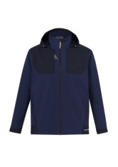 Unisex Streetworx Stretch Waterproof Jacket-Navy LHB E-1047 / Back DTF / RHB Velcro + 2 Badges 